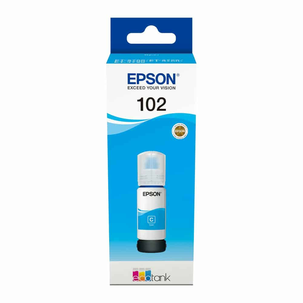 Epson 102 Cyan Ink 70ml Refill Bottle